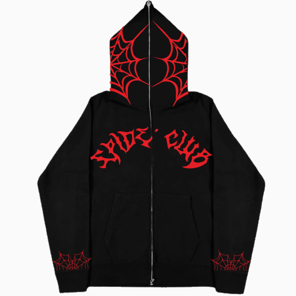 Black and red zip-up hoodie only