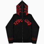 Black and red zip-up hoodie only