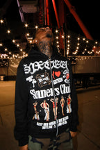 BLACK SINNERS CLUB ZIP-UP