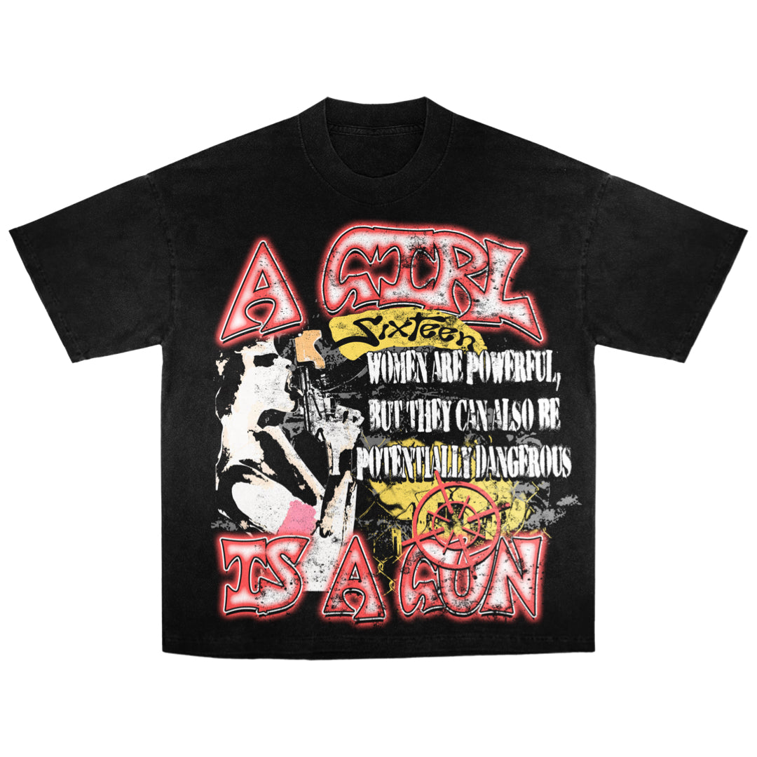 AGIAG BLACK T-SHIRT