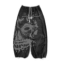 BLACK/GREY BAGGY REAPER SWEATPANTS