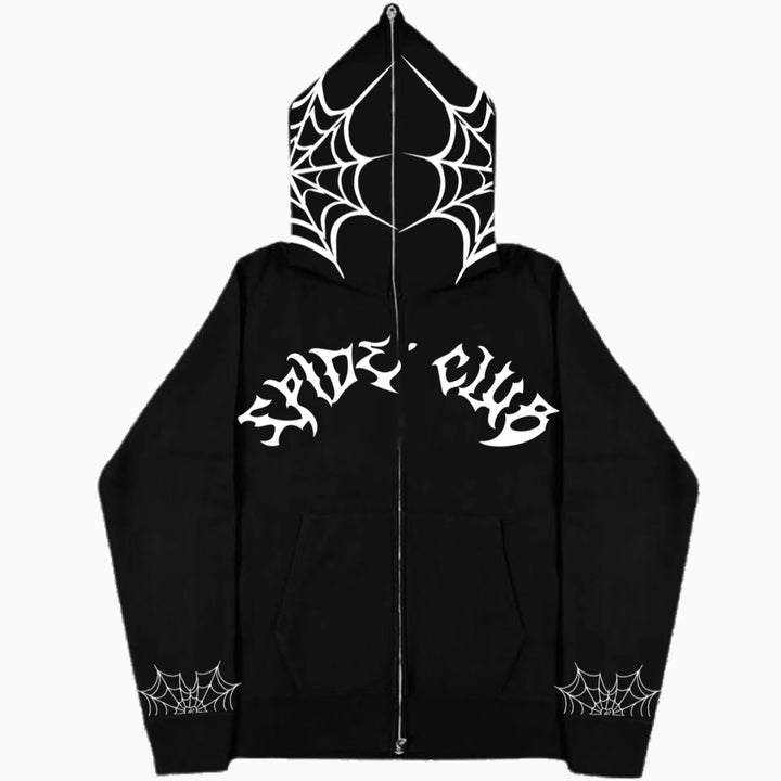 Black spider zip-up hoodie only