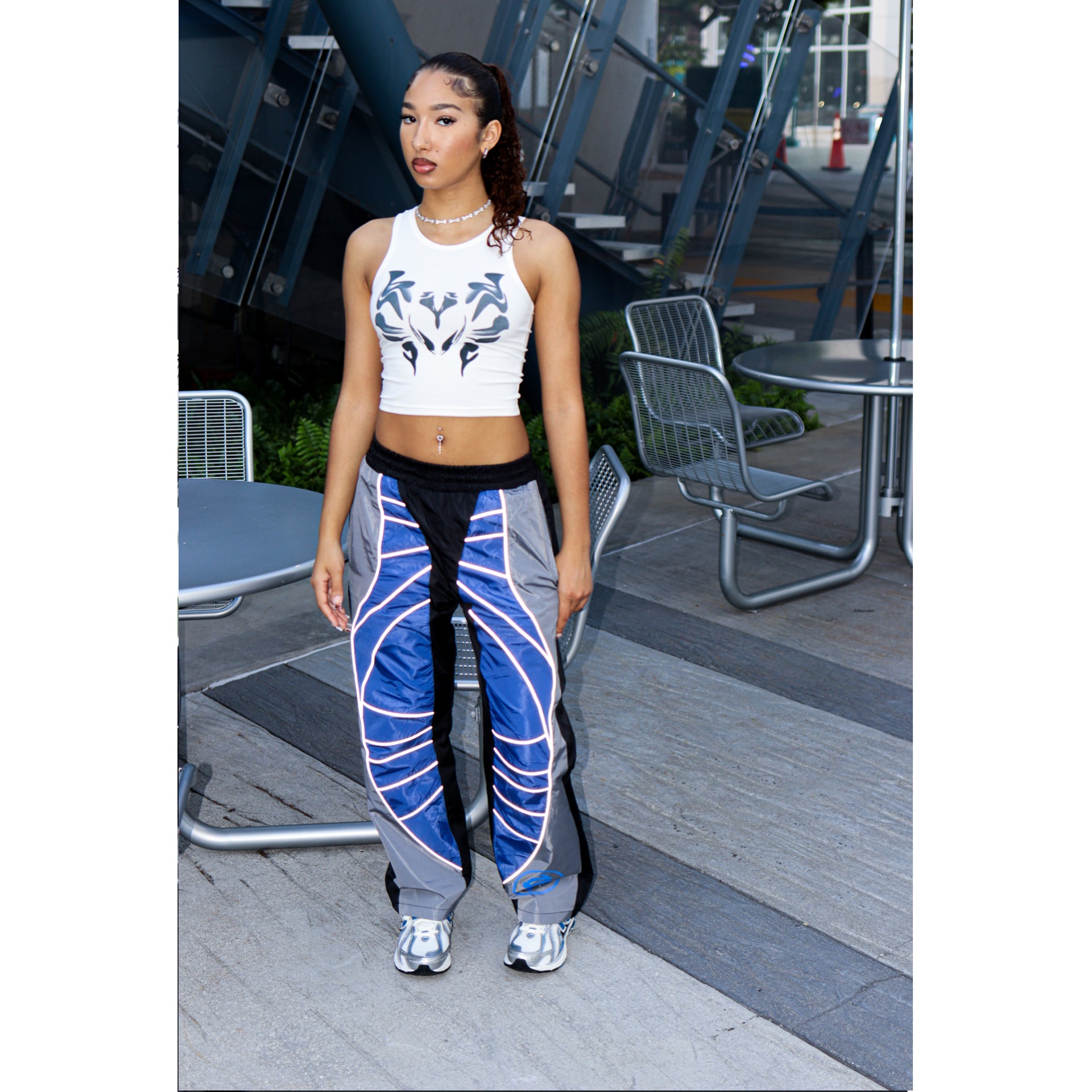 BLUE REFLECTIVE SWEATS (UNISEX)