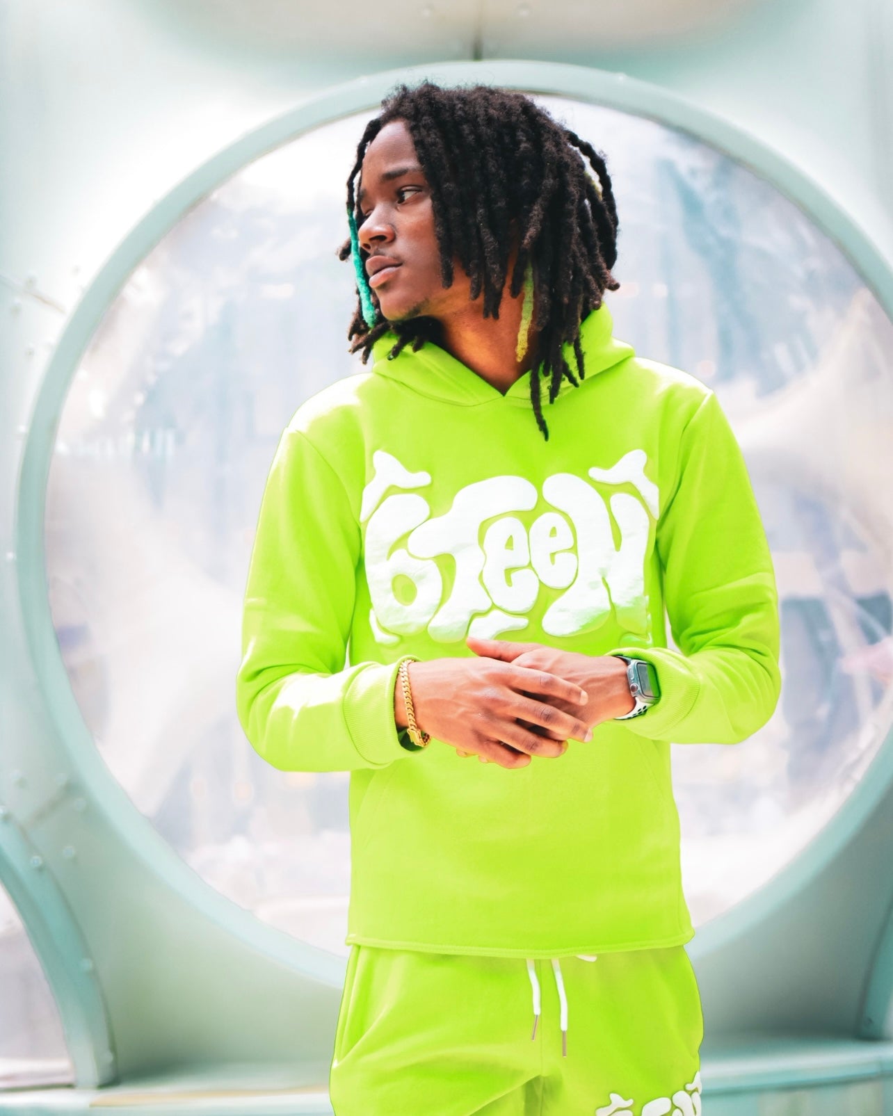 LIME GREEN 6TEEN HOODIE